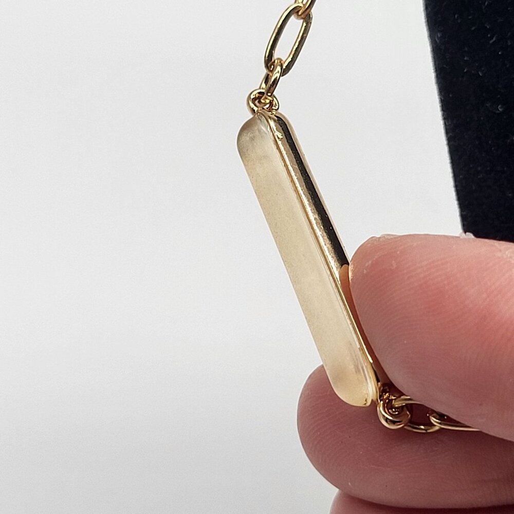 8 Other Reasons-80R Necklace Gold Tone Bar - Picture 10 of 10